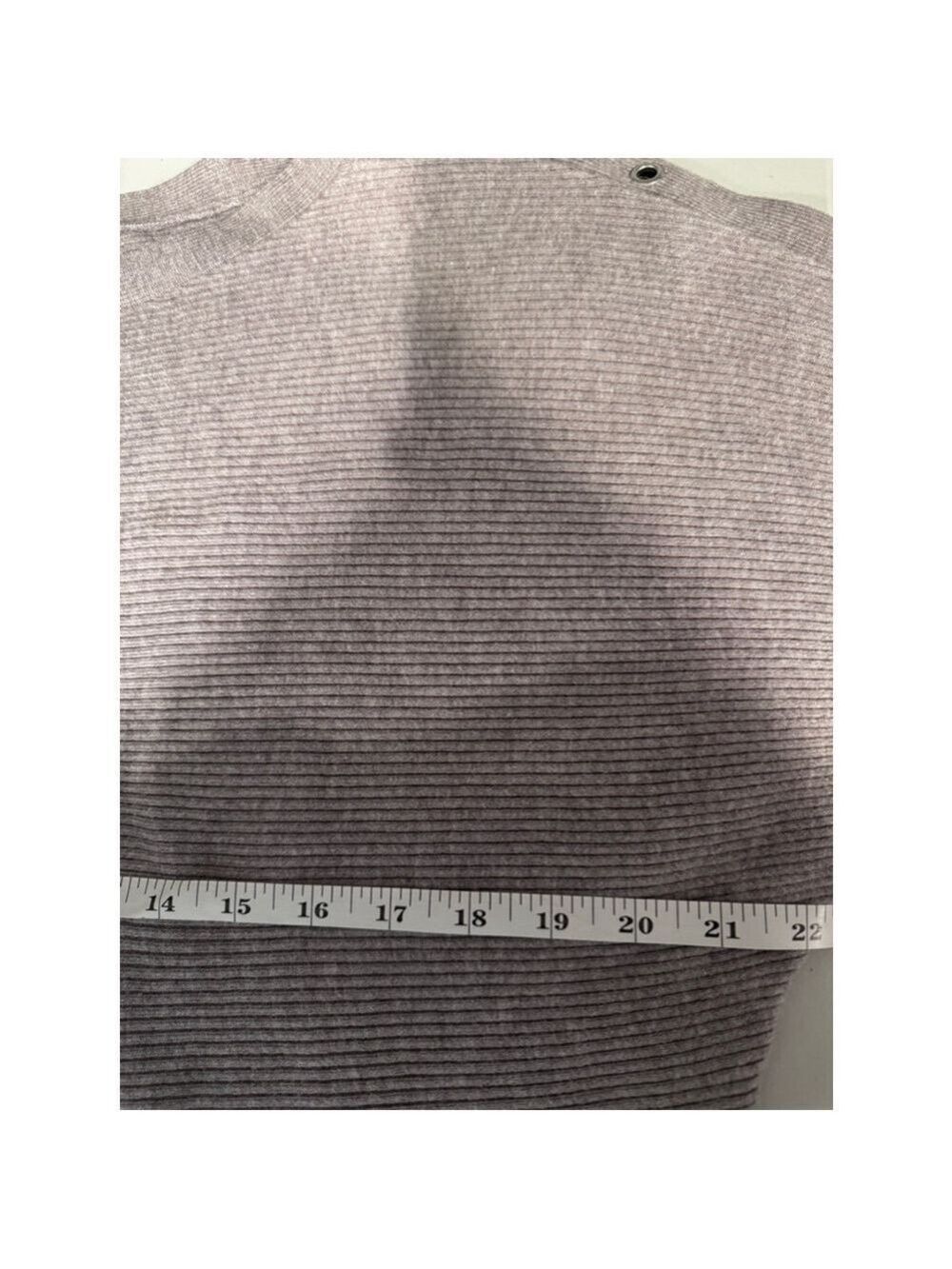 Jennifer Lopez Gray Ribbed Sweater Small - Picture 6 of 8